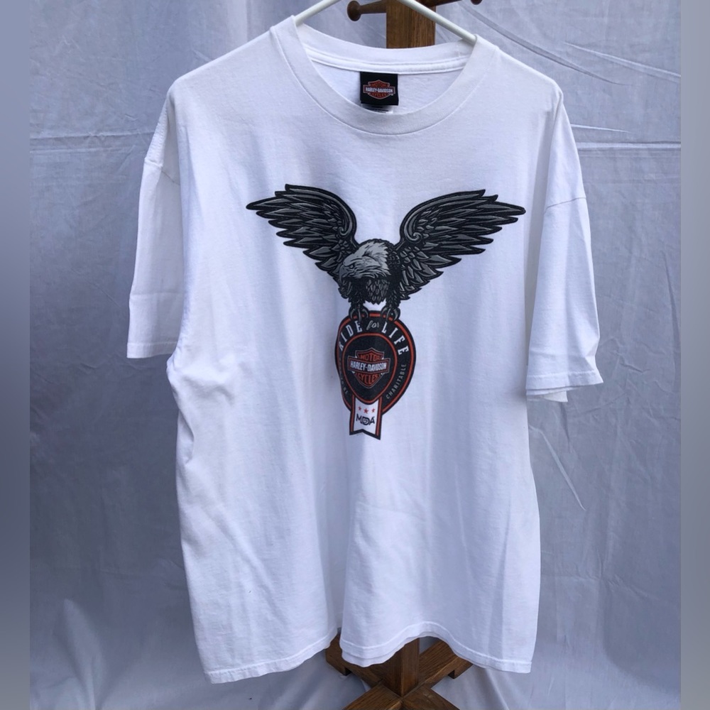 Harley-Davidson “Ride For Life” Graphic T-Shirt XL *Great Condition